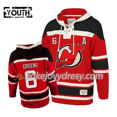 New Jersey Devils Andy Greene 6 Červená Sawyer Mikiny Hooded - Dětské